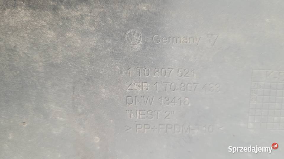 VW TOURAN I 1T SPOJLER DOKŁADKA HOKEJ ZDERZAKA Ruda Śląska