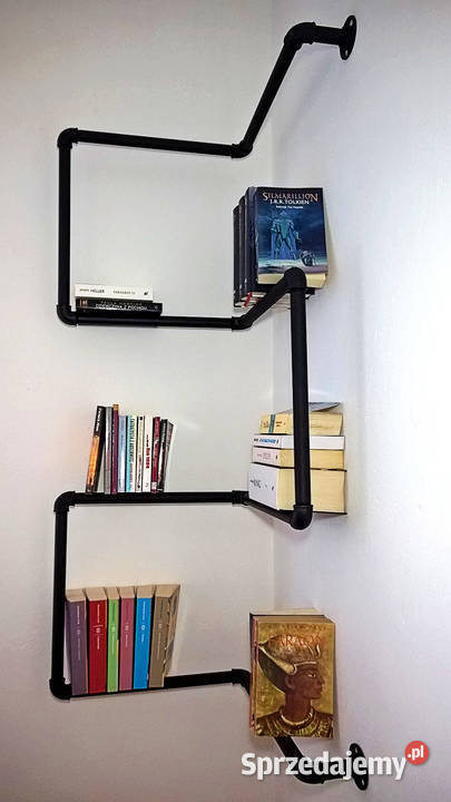 Regał półka loft z rur hydraulicznych