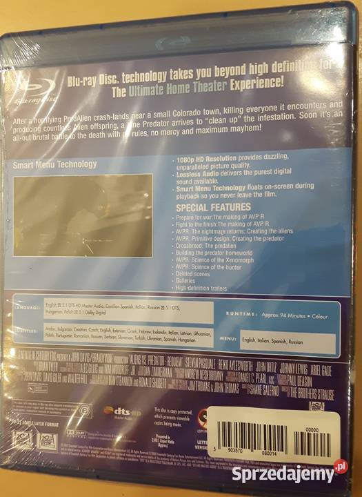 OBCY vs PREDATOR Requiem film Bluray Lutomiersk