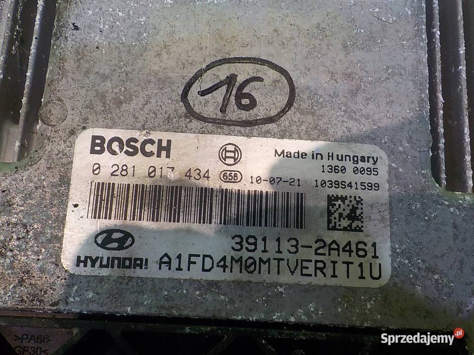 HYUNDAI i30 I LIFT 16 CRDI 10r sterownik modul Czujniki i sterowniki Motoryzacja Suków