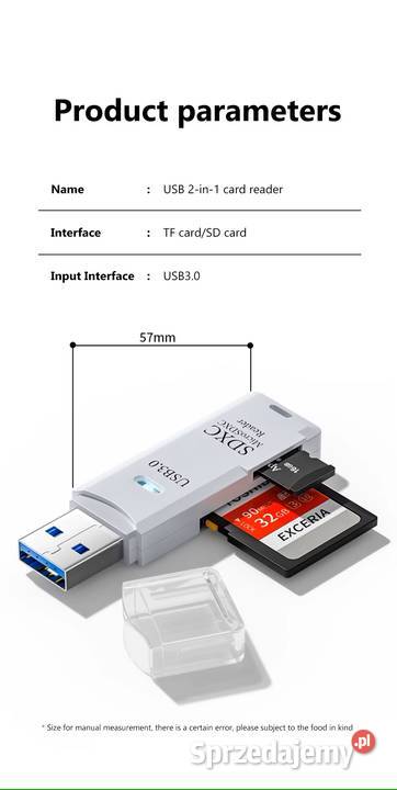 2 w 1 Czytnik Kart USB 30 Szybki Adapter Micro Rzeszów