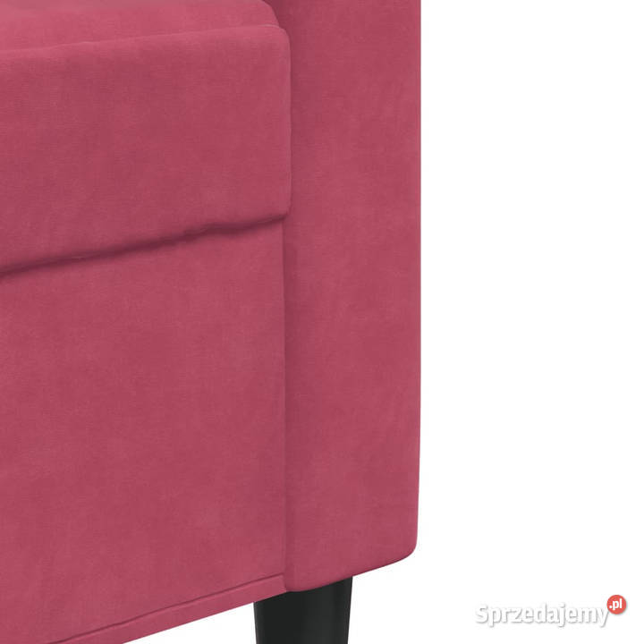 Sofa 3osobowa winna czerwień 180 obita aksamitem Warszawa