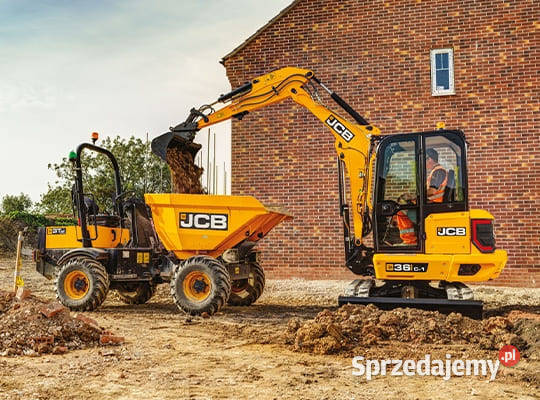 Usługi Minikoparką JCB 27T Wykopy Drenaże Warszawa