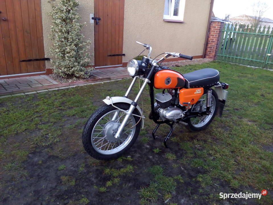 WSK 125 KOS Renowacjibiała tablica OCPrzegląd pomarańczowy Gościmiec
