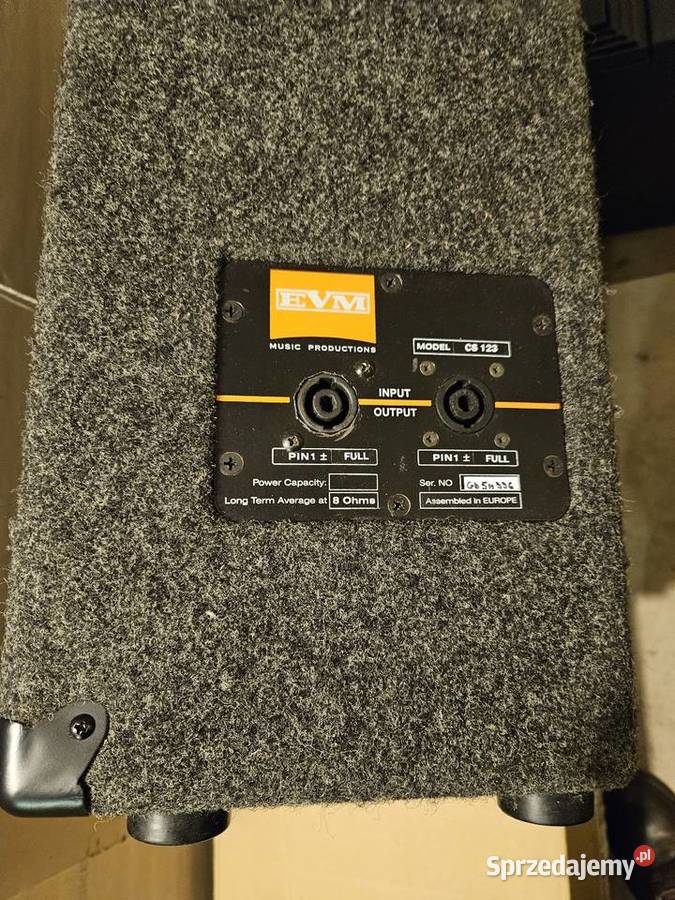 Kolumna pasywna EVM CS 123 350Watts 8 Ohm Sprzęt estradowy, studyjny i DJ-ski Poznań