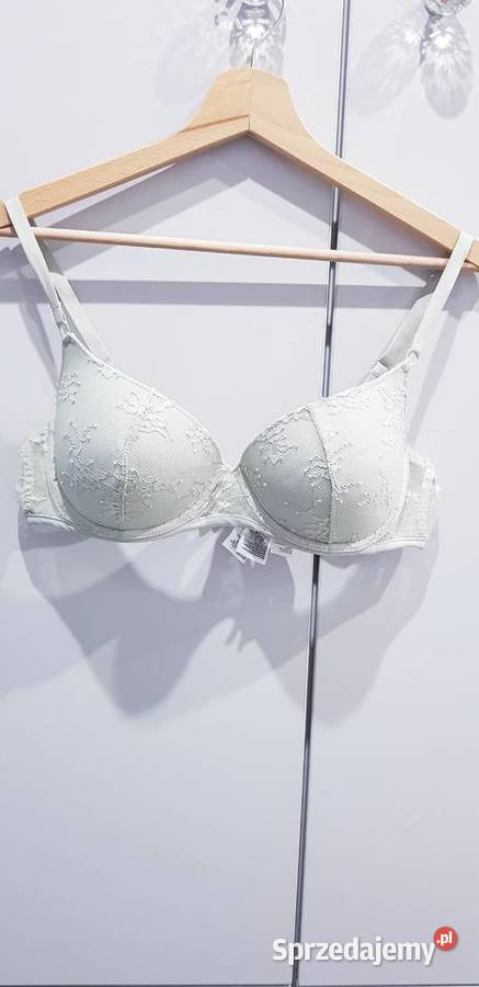 Pistacjowy biustonosz damski HM H&M Dąbrowa Górnicza