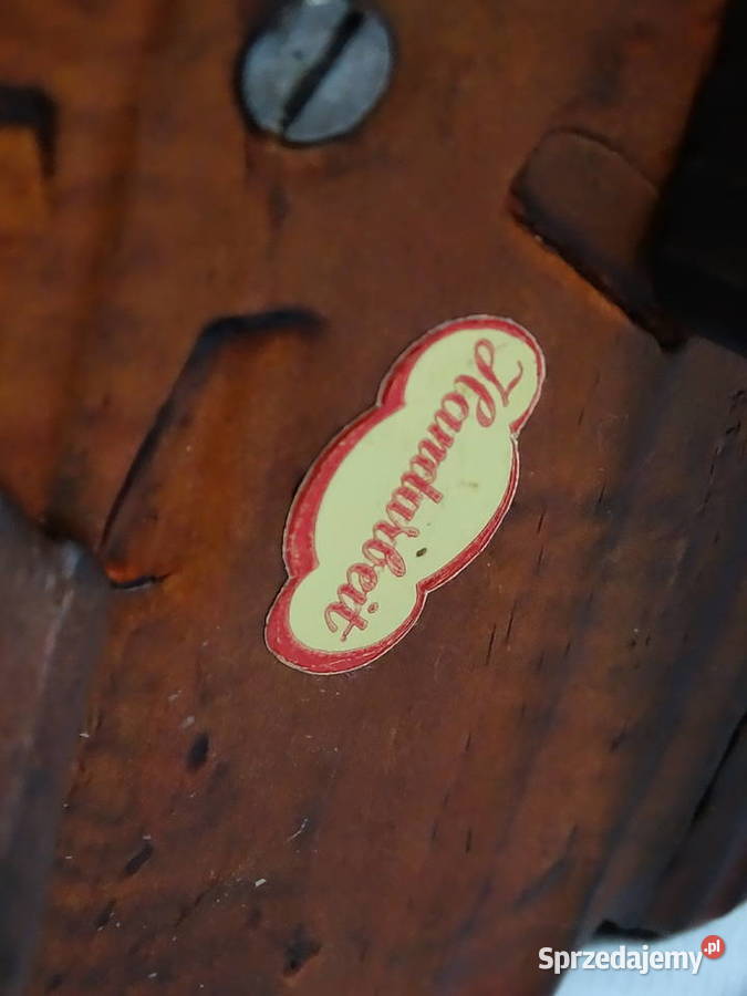 Unikatowy drewniany świecznik retro rękodzieło lubelskie Biłgoraj