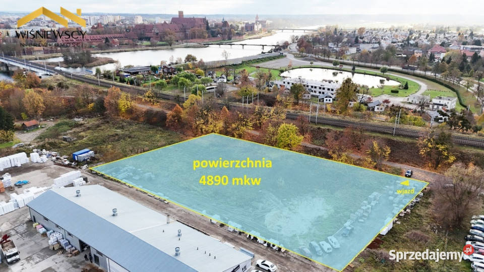 Do wynajęcia teren pod plac składowy 4890 mkw Malbork