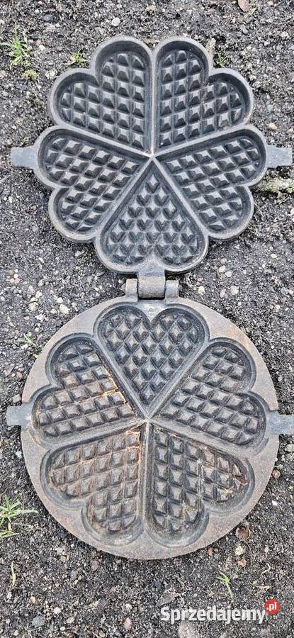 14Ładny stanPrzedwojenna żeliwna gofrownica Barlinek