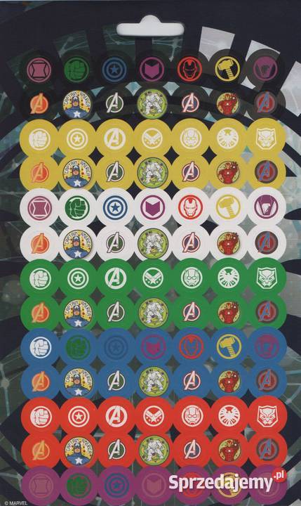 AVENGERS MEGA Zestaw Naklejki Nalepki 700 Thor Mogilany