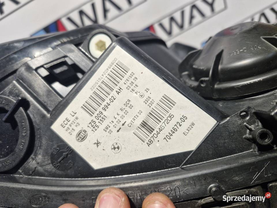 7044672 BMW E60 E61 LCI LAMPA PRAWY PRZÓD XENON
