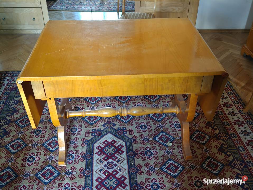 Piękny stół w stylu biedermeier klapiak z II mazowieckie Warszawa