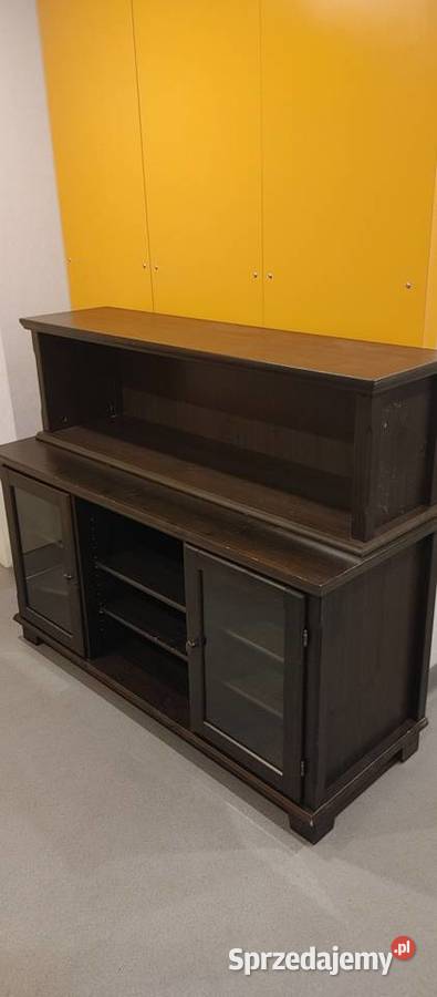 Kredens IKEA Markor - drewno - szklo - komoda HEMNES-drewno