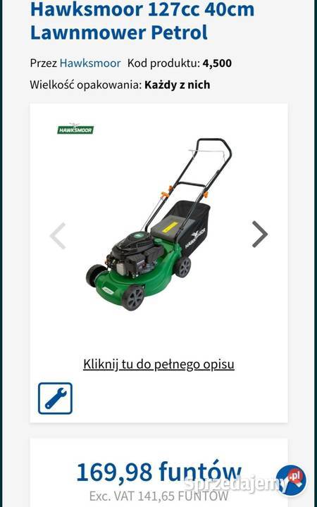 Nowa Kosiarka spalinowa z napędem lekka Spalinowe