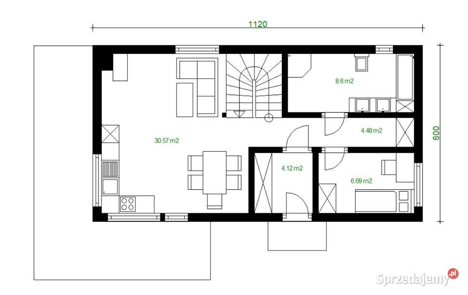 Projekt domu na zgłoszenie do 70 m2 M352V1 Kraków