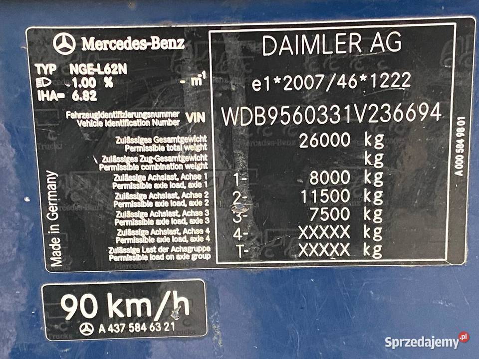 MERCEDES ECONIC 2030 śmieciarka dwie komory Samochody ciężarowe