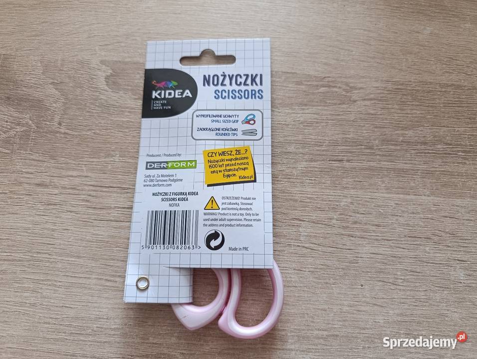 Nożyczki różowe Kidea Kwidzyn