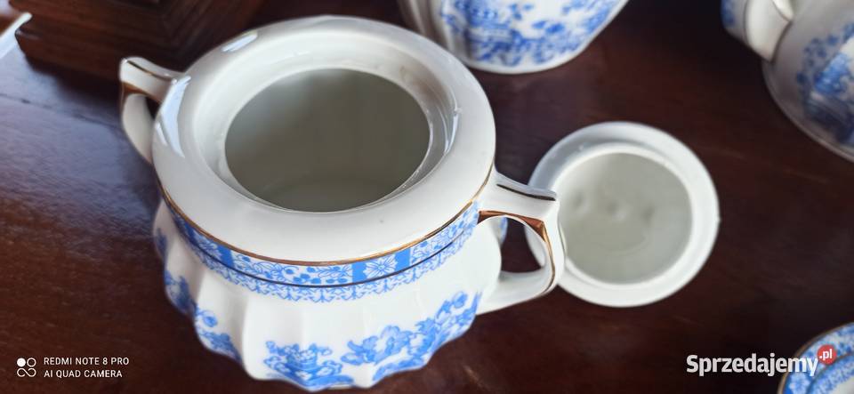 Duży dzbanek do herbaty wzór China Blau Porcelana i szkło Gdańsk