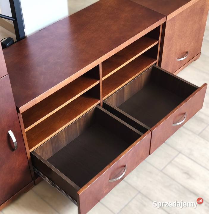 PIĘKNY ZESTAW DREWNIANYCH MEBLI SALONOWYCH Nadolice Małe