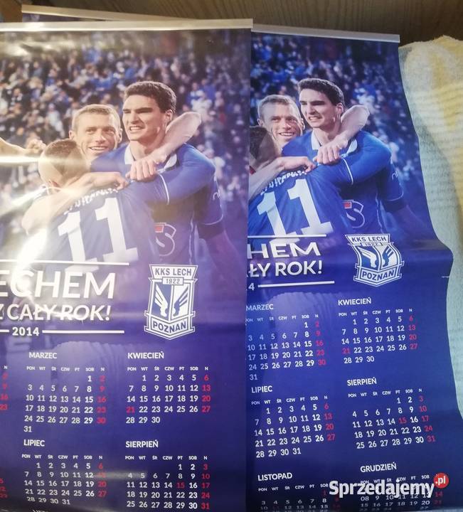 Plakat kalendarz Lecha Poznań 2014 Wronki sprzedam