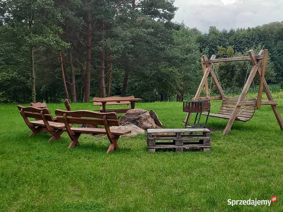 Domki drewniane rzeka kajaki Bory tucholskie Czarna Woda
