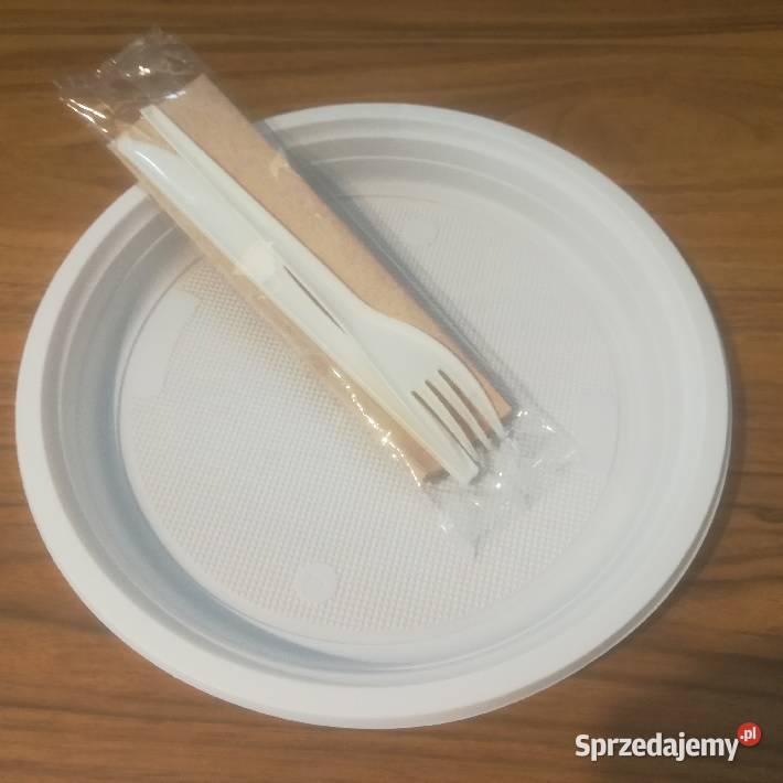 Zestaw jednorazowy obiadowy sztućce drewnane Gastronomia lubelskie Lublin