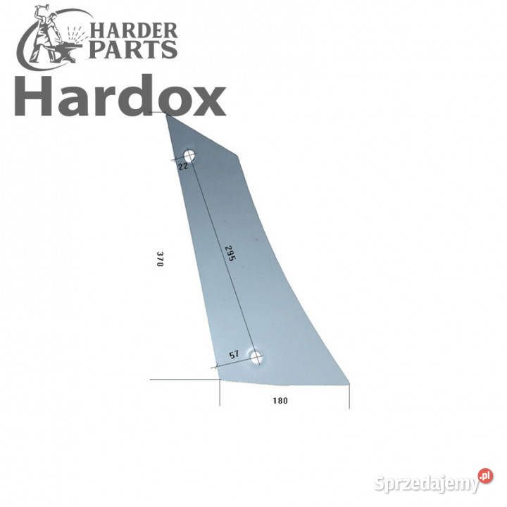Pierś HARDOX 96086P części do pługa OVERUM Suwałki