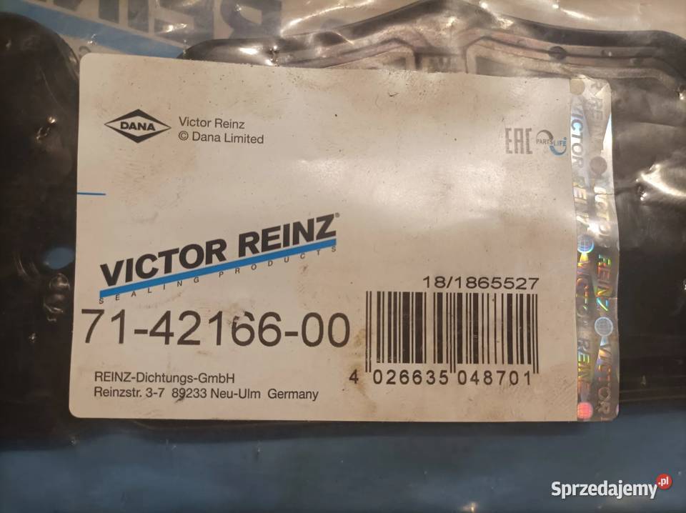 Uszczelka pokrywy zaworów VICTOR REINZ 2 sztuki Toruń