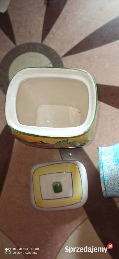 Zestaw Pojemniki i mlecznik Z jabłkami Ręcznie Gdańsk