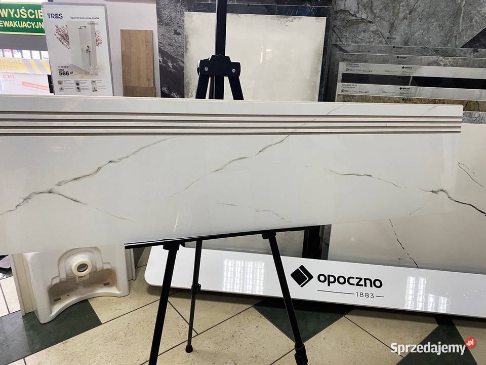 Stopnica schody gres 30x120 Calacatta carrara Podłogi i schody Zakopane