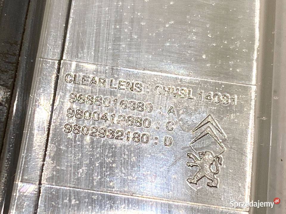 LAMPA STOP PEUGEOT 308 II 9688016380 Hatchback