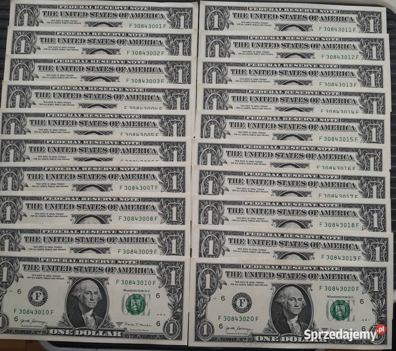 20 x 1 Dolar USA men FAtlanta seria Amennicze Konin