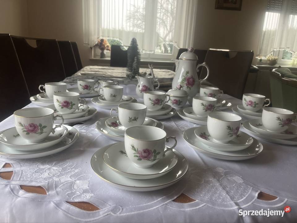 Furterberg serwis do kawy porcelana Róża wielkopolskie Nowy Tomyśl sprzedam