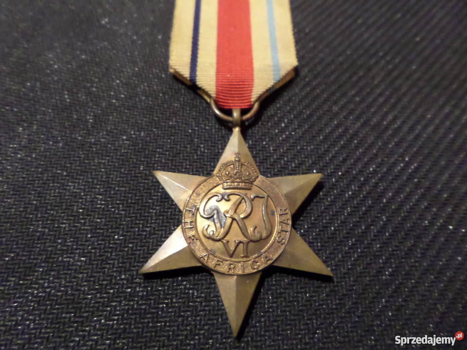 Brytyjska Gwiazda Afrykę The Africa Star Poznań