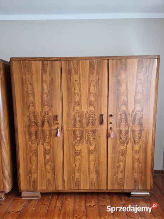 Komplet mebli do sypialni vintage 2 szafy łóżko Kończyce Wielkie