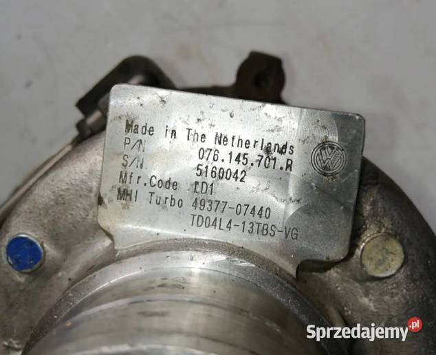 Turbosprężarka VW Crafter 25 TDI 076145701R Suchedniów