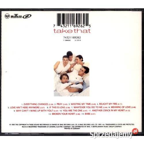 Take That Everything Changes Oryginalne wydanie sprzedam