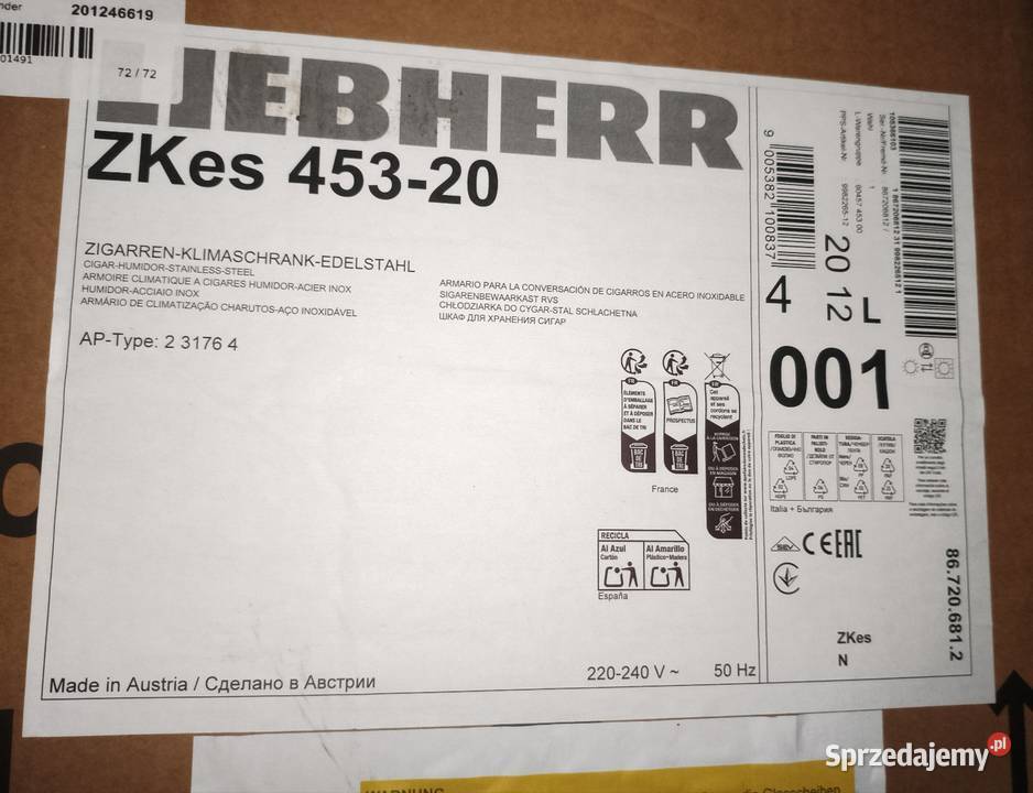 Liebher zkes 45320 47.8cm Nowa Sól sprzedam