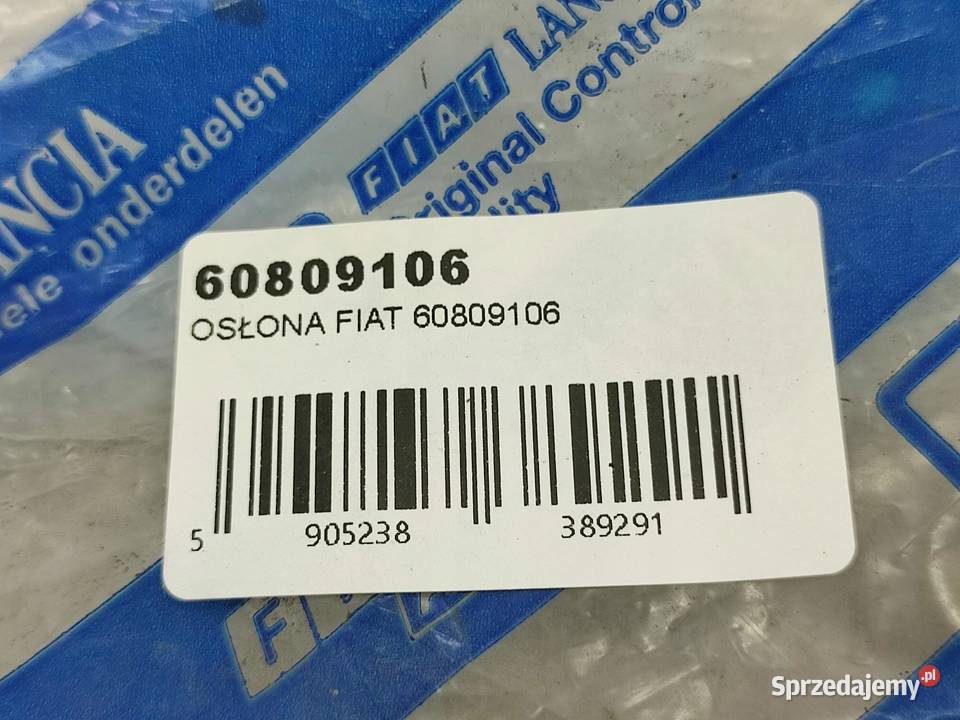 OSŁONA FOTELA LEWA PRZÓD FIAT TIPO 1993 60809106