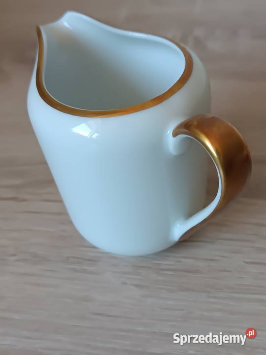 Porcelanowy złocony mlecznik Arzberg Gorlice