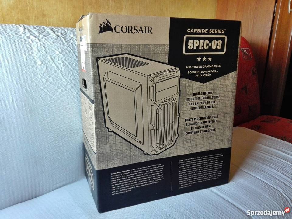 Obudowa Komputera Corsair CARBIDE SERIES SPEC03 Ilość wentylatorów 3 Sosnowiec