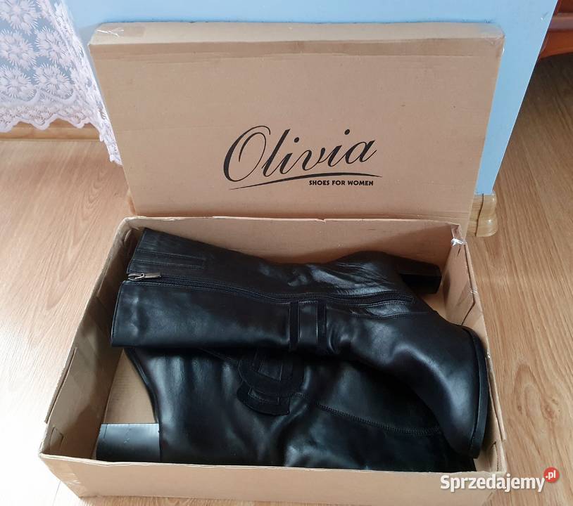 Kozaki skórzane ocieplane kożuszek 41 Kozaki Tuchów