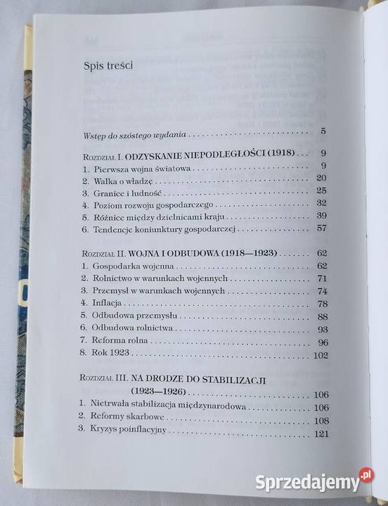 Zarys historii gospodarczej Polski 1918 1939 Hajnówka sprzedam