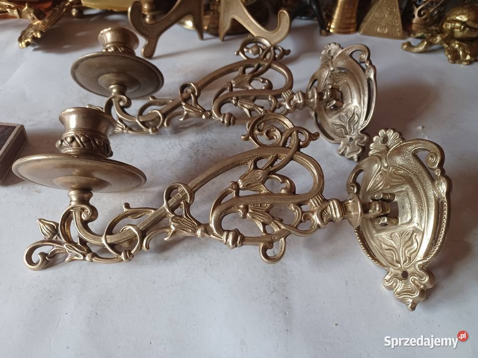 Pianino Świecznik do pianina Mosiądz Kolekcja Poznań sprzedam