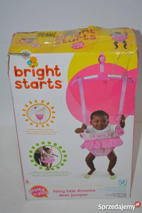Bright Starts skoczek dziewczynki różowy nowy Rewal