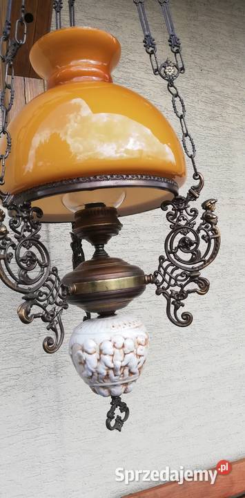 Lampa wisząca stylowa naftowa retro zabytkowa Garwolin