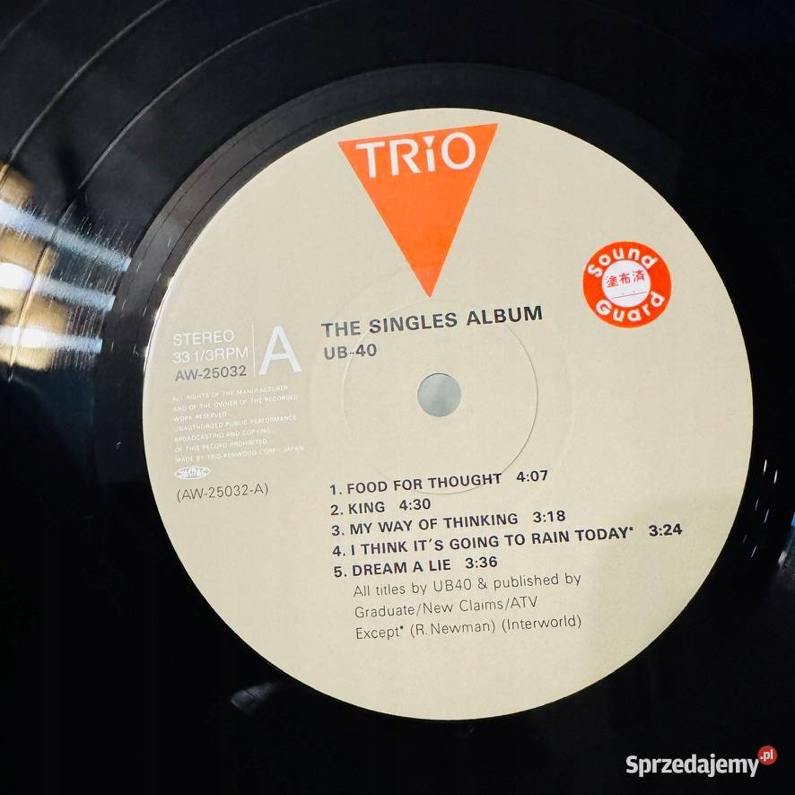 UB40 The Singles Album EXEX Japan Obi LP 1983 Kraków