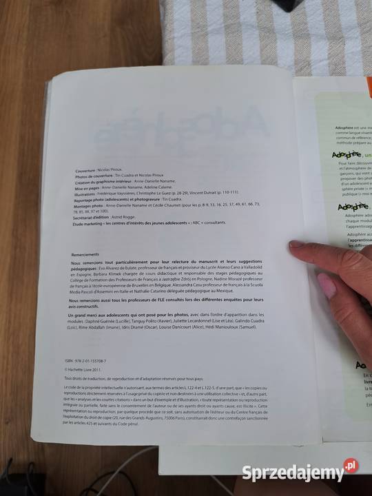 Podręcznik do francuskiego Adosphre 1 A1 CD Trąbki Wielkie