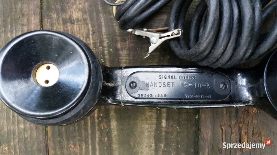 WW2 Amerykański wojskowy telefon bezbateryjny