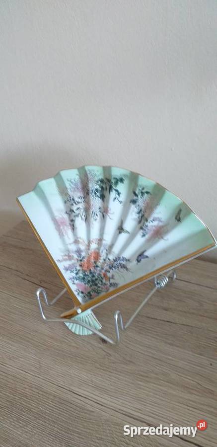 Wachlarz porcelanowy prl
